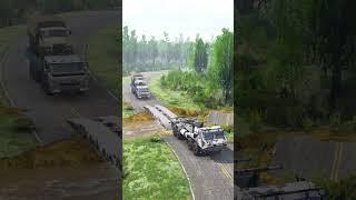 Military Bridge Deployed in Emergency Rescue - Spintires Mudrunner #2