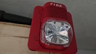 Miniature fire alarm test 1 - SpectrAlert Classic P2430 and Monaco BG-12L