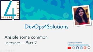 Ansible most common use cases - Part 2