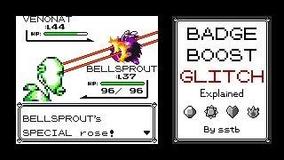 Badge Boost Glitch demonstration | Pokémon Red, Blue and Yellow