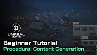 Creating a village using Procedural Generation PCG in Unreal Engine 5 - Beginner Tutorial