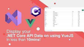 Display your .NET Core API Data using VueJS in less than 10mins