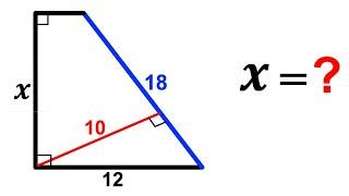 Can you find the side length X of the Trapezoid? | (Trapezium) | #math #maths | #geometry