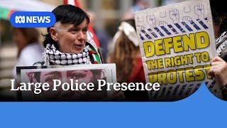 Pro-Palestinian protests to be met with 'overwhelming' police presence | ABC News