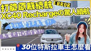 純電Volvo XC40 Recharge開没一週心痛還車｜電量三度顯示0，官方續航418公里是神話？！｜【Echo’s Ev Life】