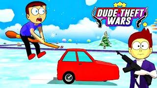 Flying broom in Dude Theft Wars Sasti GTA 5  | Shiva and Kanzo Gameplay