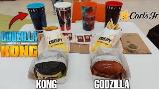 Probando la Nueva Hamburguesa Godzilla y Kong | Carls Jr. México