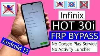 Infinix Hot 30i Frp Bypass/Unlock Google Account Lock || infinix hot 30i frp unlock android 12 ||