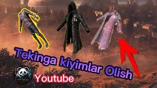 Tekinga old kiyimlar va skinlar olish (PUBG)