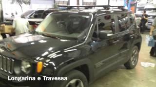 Jeep Renegade Friso Original - Longarina de Teto - Travessas - instalado na Dk136