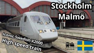 X2000 Train Trip Report: High-Speed Journey from Stockholm to Malmö in Sweden