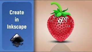 Inkscape Speed Art: Vector Strawberries