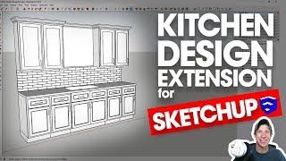 EASY KITCHEN DESIGN IN SKETCHUP with SketchThis Kitchen Design!