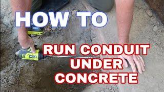 QUICK TIP | How to run electrical under a sidewalk