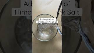 Water is life. Add a pinch of Himalayan pink salt to your water. Rich in essential minerals 