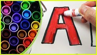 CRAYOLA Color Marker Learning ABC Letter Alphabets, Colors and ABC Song