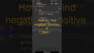 #How to find nagetive positive & zero #mobile #coding #program #python #code #html #php 2024.