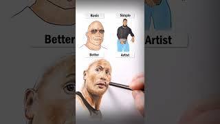 Draw The Rock! #art #drawing #shorts #therock #dwaynejohnson #howtodraw #easy