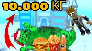 Смотри! Какой толстый кот! роблокс симулятор еды⏪ Roblox eating simulator⏪ Я самый толстый кот! ).1