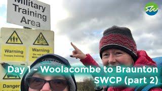 DAY 1 - SWCP (Part 2) - WOOLACOMBE TO BRAUNTON | WINTER WILD CAMPING | South West Coastal Path - UK