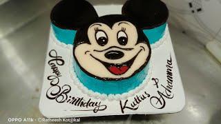 how to make mickey mouse head shape cake #Nuttybubble