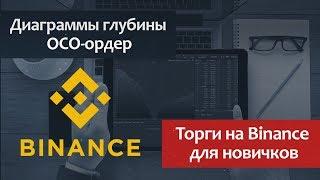 Биржа Binance - торговля для новичков / Диаграммы глубины Depth / OCO ордер