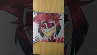 Here is Alastor the Radio Demon from Hazbin Hotel #drawing #art #hazbinhotel #alastor #fyp #shorts