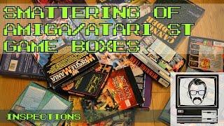 Smattering of Amiga & Atari ST Game Boxes; Inspections | Nostalgia Nerd