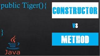 Constructors vs. Methods in Java | Coding With Tre'