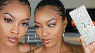 SHIMMER EYESHADOW LOOK FEAT. JACKIE AINA PALETTE | Slim Reshae