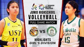 UST VS. DLSZ Girls' Division | Full Game Highlights | UAAP Season 87 Volleyball