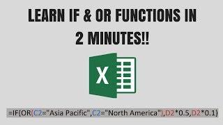 IF OR FUNCTION EXCEL 2016 | GOOD FOR BEGINNERS