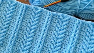 VERY EASY AND UNIQUE CROCHET PATTERN GORGEOUS CROCHET BABY BLANKET STITCH