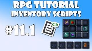 #11.1 Unity RPG Tutorial - Inventory scripts