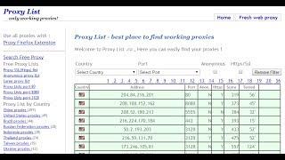 How to use Proxy List Firefox Extension - Free proxy