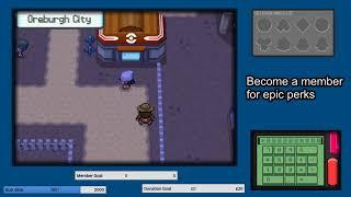 LIVE Pokemon Diamond Nuzlocke [No Items In Battle] SUB = SHOUTOUT