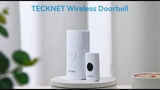 TECKNET Wireless Doorbell Cordless Door Chime Kit