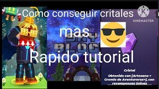 Tutorial de como conseguir mas cristales más rápido en SKYblock blockman go