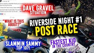 RIVERSIDE: Brandon Hanks DQ - NEW NARC POINTS LEADER - Sammy & the FASTEST kid in the country!