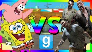 SPONGEBOB VS ZOMBIES | Gmod Sandbox (Funny Moments)