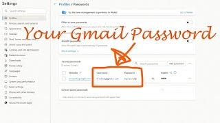Как показать пароль Gmail в Microsoft Edge