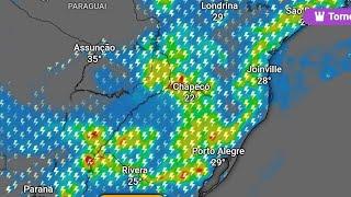 ATENÇÃO VEM MAIS CHUVAS E TEMPESTADES ISOLADAS NO SUL PRÓXIMOS DIAS 23 A 26 JANEIRO 2025