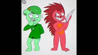 flippy x flaky edit/aww so cute/#happytreefriends#flippyxflaky#shorts#flippy#flaky#fliqpy