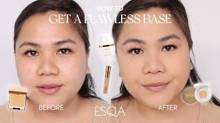 HOW TO GET: Flawless Base Makeup Tutorial with Dorothea Toemion | ESQA Cosmetics