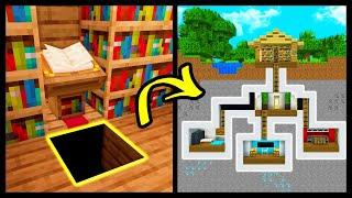 Minecraft: How To Build a 100% Secret Base Tutorial (#13) - Easy Hidden House
