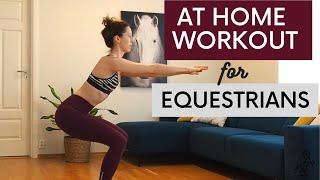 20 Minute Equestrian Legs, Glutes & Core Workout | At Home Fitness for Horse Riders