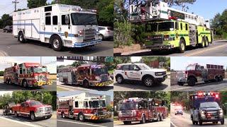 Police Cars Fire Trucks And Ambulances Responding Compilation Part 24 - June 2024