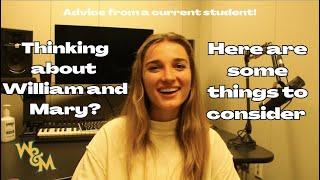 Things to consider before committing to William & Mary | Advice from a current student