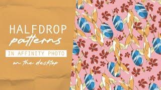 The Creative Studio - Create a Halfdrop Surface Pattern Repeat in Affinity Photo V2 for Desktop