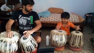 Tabla basic Lesson to my 6 year old Kid